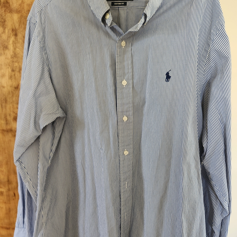 Ralph Lauren Blue Striped Men's Shirt